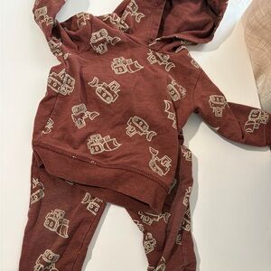 Carter's Rust Hoodie and Pants Set